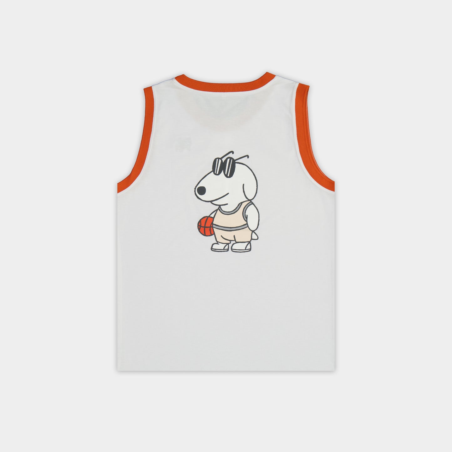 Uniform Basketball Jersey - Glacier White / Burnt Orange