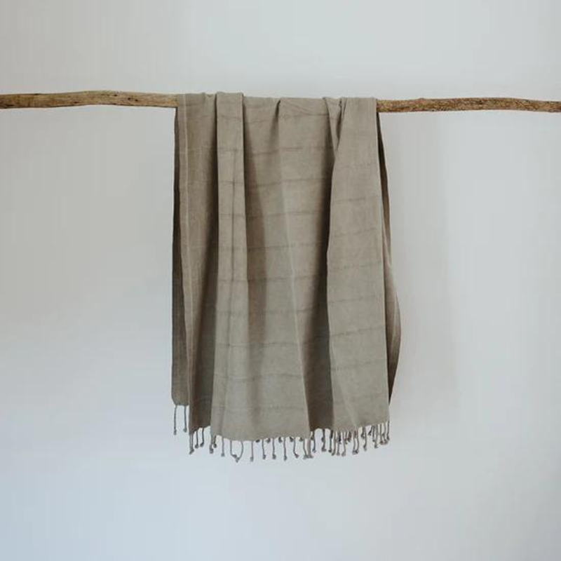 Khaki Stonewashed Towel