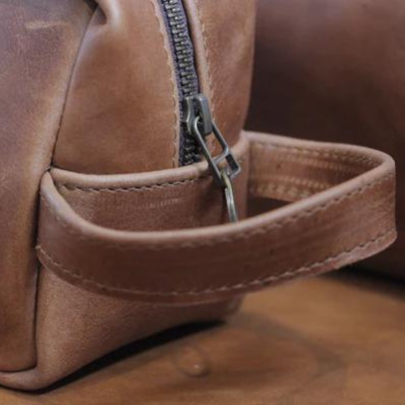 Leather Dopp Kit / Toiletry Bag