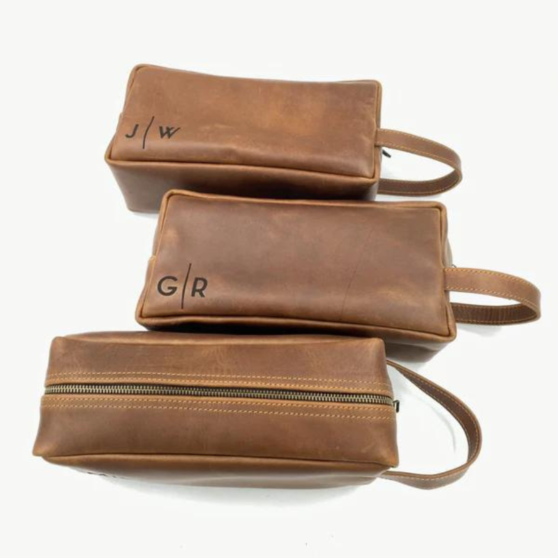 Leather Dopp Kit / Toiletry Bag