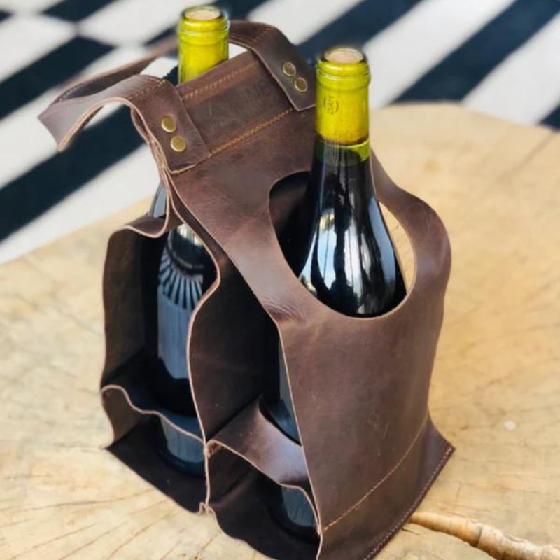 Leather Wine Caddy